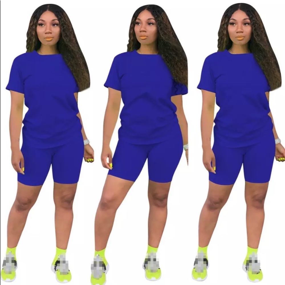 Women Two Piece Summer Set Shorts and Top